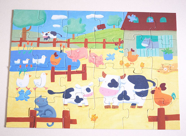 Puzzle Les Vaches à la ferme - DJECO
